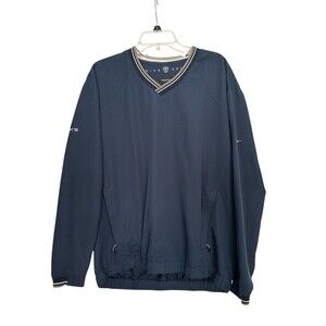 Nike Golf Men’s Navy V-Neck Pullover Jacket Large